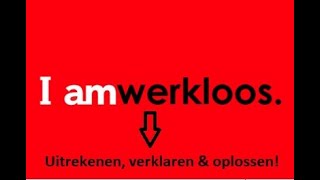 Lweo WerkampWerkloosheid H5 Werkloosheid [upl. by Aicnetroh]