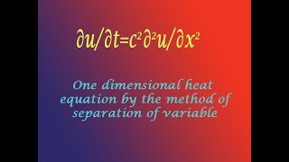 One dimensional heat equation by the method of separation variable explain very simple step by step [upl. by Garrek]