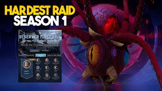 Tarisland  Hardest Raid Season 1 Server First Clear 100 Challenge Mode [upl. by Enaenaj]