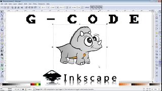 How to make GCODE file of any image for CNC machine INKSCAPE [upl. by Karr]