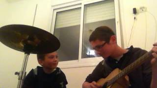 GETS BETTER AS IT GOES Amazing Guitar and Drum Improv  Unsquare Dance  By Dave Brubeck  Cover [upl. by Arramat283]