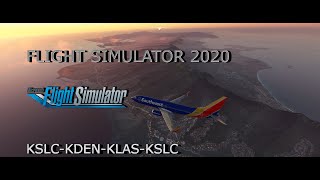 MSFS 2020 VR  Southwest Real World Route  PMDG 737  KSLC  KDEN  KLAS  KSLC [upl. by Htelimay]