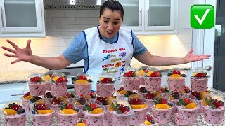 REFRESCANTE LIMONADA de FRESA y DURAZNO FÁCIL y RÁPIDO para el CALUROSO VERANO [upl. by Nave493]