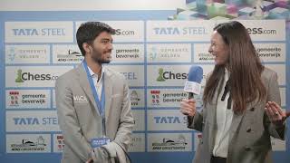 Gukesh beats Maghsoodloo and qualifies for the tiebreak  Round 13 [upl. by Hannaj]