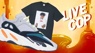 🔴 LIVE COP Yeezy 700 Wave Runner amp Supreme Week 1 [upl. by Ayhdnas]