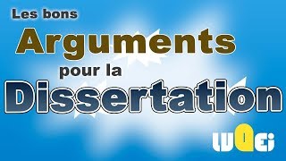 🇫🇷Les bons arguments pour une dissertation de Master 🇫🇷🎓💁 [upl. by Frasier]