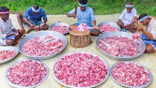 MEAT HUNT  MUTTON KARAHI  Pakistani Recipe Cooking In Indian Village  Mutton Street Food Recipe [upl. by Aital796]