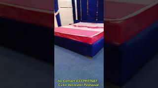 Latest Bed wall designs furniture  English bed designs  Short video  Viral video  Cubichome [upl. by Iuq]