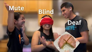 BLIND DEAF MUTE BAKING CHALLENGE🎂 CRAZY [upl. by Tristas]