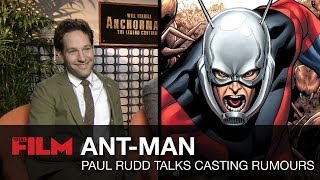 Paul Rudd talks AntMan casting rumours [upl. by Yraeg]