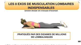 Les 8 exercices de musculation lombaire pour en finir avec vos douleurs de dos ancienne version [upl. by Nauqel]