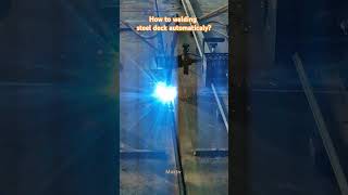 How to welding steel deck automatically moktv pylon constructionsite site how howto myanmar [upl. by Caesar533]