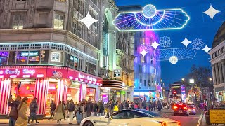 London Celebrates Ramadan ☪️ West End Walking Tour with Ramadan Lights 2024  4K HDR [upl. by Alit]