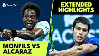 EXCITING Carlos Alcaraz vs Gael Monfils Highlights  Indian Wells 2022 [upl. by Lundell]