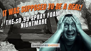 The 99 Cent Spray Foam Scare  DE Fixes Another Flopped Attic Foam Project [upl. by Enilecram]