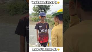 Chris gayle and Virat Kohli funny friendship moment😆 shorts cricket funny [upl. by Ezeerb378]