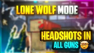 Garena Free Fire  Lone Wolf All Gun One Tap Challenges  All Gun Headshots  Lone Wolf freefire [upl. by Esirehs]