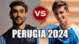 Matteo Gigante vs Fabio Fognini PERUGIA 2024 [upl. by Ivana243]