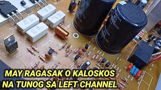 AMPLIFIER NA MAY KALOSKOS O RAGASAK NA TUNOG SA LEFT CHANNEL  KONZERT AV 502B [upl. by Berkman]