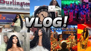 VLOG We went to a birthday party putting my wig on Burlington Haul  more [upl. by Eirrol]