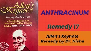 ANTHRACINUM Remedy  Homeopathic Medicine  Allen’s keynote  Remedy Explanation Hindi [upl. by Harl]