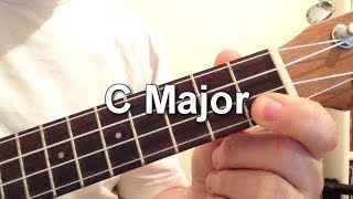 How to play C Major chord on the ukulele [upl. by Ahsitak306]