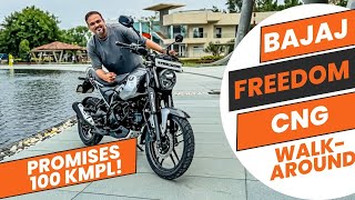 2024 Bajaj Freedom CNG bike  review range specs and features explained [upl. by Hilel]