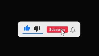 Animation of a Subscribe and Likes and Notification Button for channel black background [upl. by Eanert]