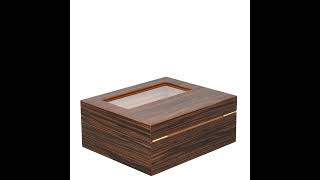 360°  Adorini Vittoria Medium Deluxe Humidor  Ebenholts 75 cigarrer [upl. by Leicester]