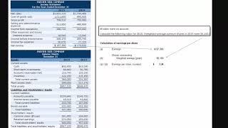 Earnings per share calculation P182A [upl. by Salohcim]