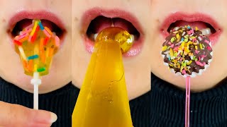 asmr HONEY CHEWING MARMALADE ICE CREAM CAKE POPS MERINGUE JELLY eating sounds food mukbang [upl. by Nylkaj]