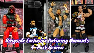 Ringside Collectibles Exclusive Defining Moments Mattel Elite 4Pack Review [upl. by Franci]