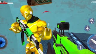 FPS Robot Shooting War Games Android Gameplay [upl. by Ardnikal]