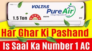 Voltas PureAir Inverter AC 15 Ton 5 star 185V Verdant pearl  Full Review [upl. by Seys]