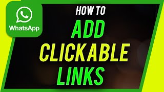 How to Add CLICKABLE LINK in WhatsApp Status [upl. by Fugere]