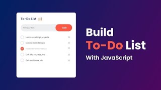 22 JavaScript tutorial  Todo list Project  كورس جافا اسكريبت [upl. by Maguire]