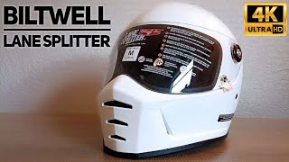 Unboxing Biltwell Lane Splitter Helmet  Reaction Review 4K [upl. by Assenej]