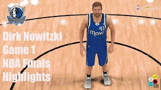 NBA2KDirk Nowitzki highlights Game 1 Highlights NBA Finals [upl. by Titus]