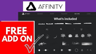 FREE ADDON For Affinity Photo amp Designer [upl. by Cherin]