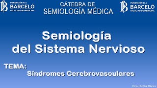 Seminario  Síndromes Cerebrovasculares [upl. by Aiuqet]