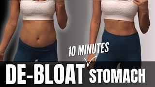 10 Min Stomach DeBloating Stretch Routine Helps Digestion Constipation [upl. by Akelahs]