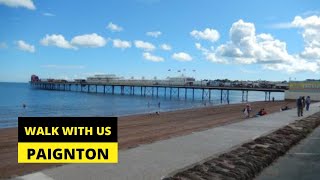 PAIGNTON  Full seafront tour of Paignton Devon from the Harbour to Paignton beach and pier 4k [upl. by Eynenihc]