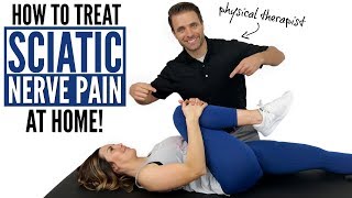 How To Treat Sciatic Nerve Pain At Home  Stenosis [upl. by Lander]