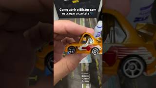 Abrindo o blister sem estragar a cartela parte II by HotCarCollection blister hotwheels diecast [upl. by Anilac]