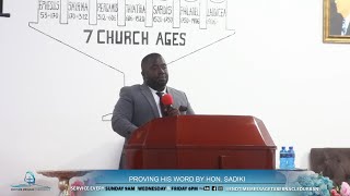 PROVING HIS WORD BY HON SADIKI WEDNESDAY SERVICE 06 NOVEMBER 2024 [upl. by Ennaylime]