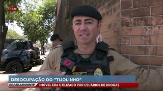 311024 quotTijolinhoquot é desocupado durante ação da polícia proprietário pretende demolir prédio [upl. by Llevron636]