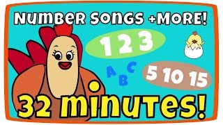 Counting from 110 song Rainbow Colors  more  Kids Song Compilation  The Singing Walrus [upl. by Suixela]