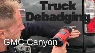 Truck Debadging GMC Canyon [upl. by Alidis]