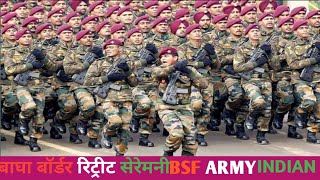 Wagah Border Parede  INDIAN BSF VS pakistan ranger Beating Retreat Ceremony 2024 देश भक्ति सॉन्ग [upl. by Brendis]