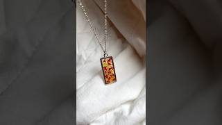 Resin pendantfloral pendant making diy resinart shorts [upl. by Ennaillek]